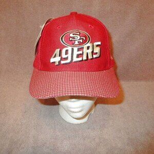 Vintage San Francisco 49ers Snapback Hat Checkered Logo Cap NFL Pro Line NWT